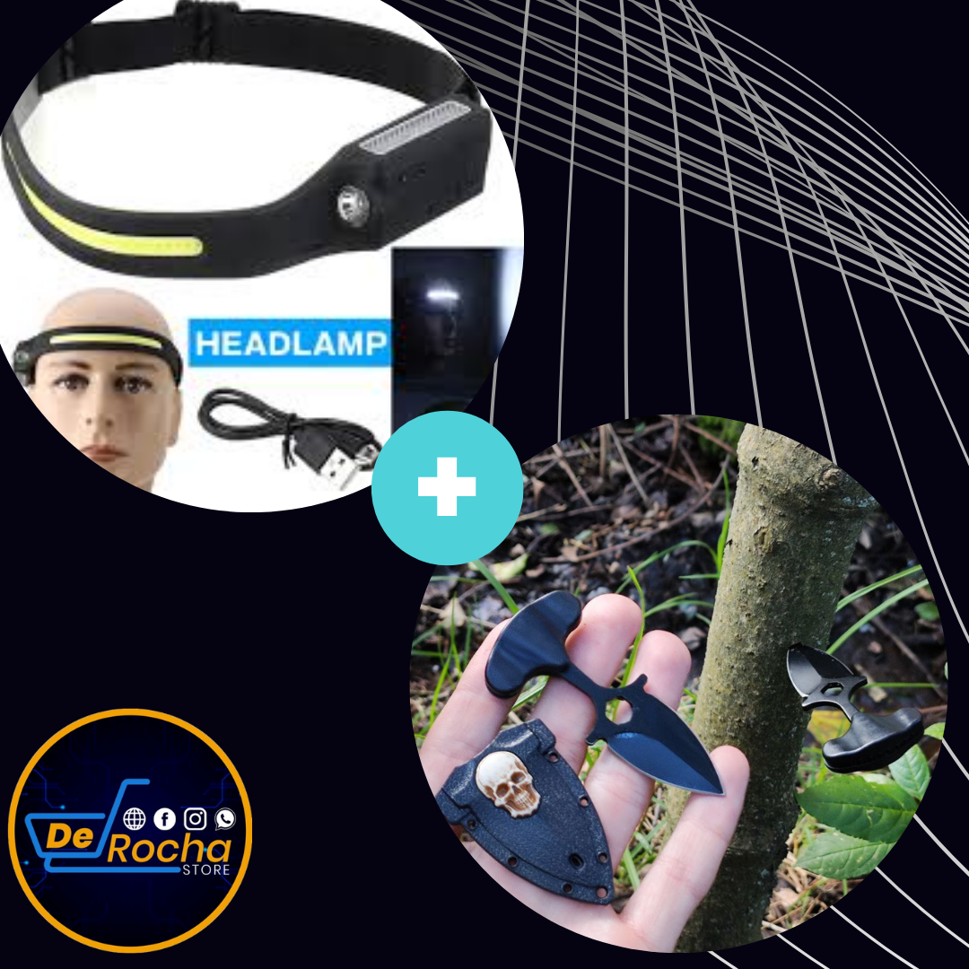 Kit linterna + navaja supervivencia